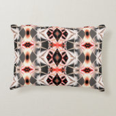 柔らかい光から暗いラポート、赤みがかったサーモンから灰色 アクセントクッション (裏面)