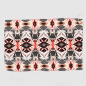 柔らかい光から暗いラポート、赤みがかったサーモンから灰色 ゴルフタオル (横)