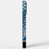 柔らかい光に輝く青い蛇皮 Case-Mate iPhoneケース (裏面 / 右)