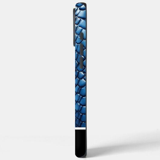 柔らかい光の下で輝く鮮やかな青いヘビの皮 Case-Mate iPhoneケース (裏面 / 左)