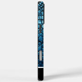 柔らかい光の青い蛇紋模様 Case-Mate iPhoneケース (裏面 / 右)