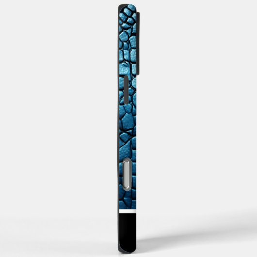 柔らかい光の青い蛇紋模様 Case-Mate iPhoneケース (裏面 / 右)