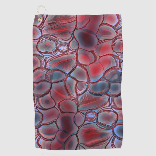 柔らかい光フレアまたは膨張した赤い細胞組織 ゴルフタオル (正面)