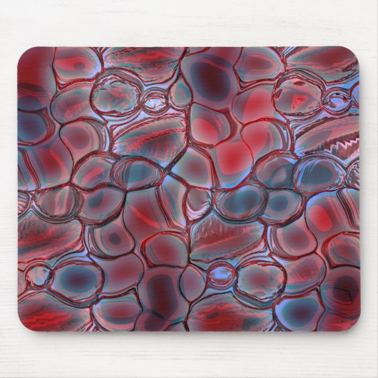 柔らかい光フレアまたは膨張した赤い細胞組織 マウスパッド (正面)