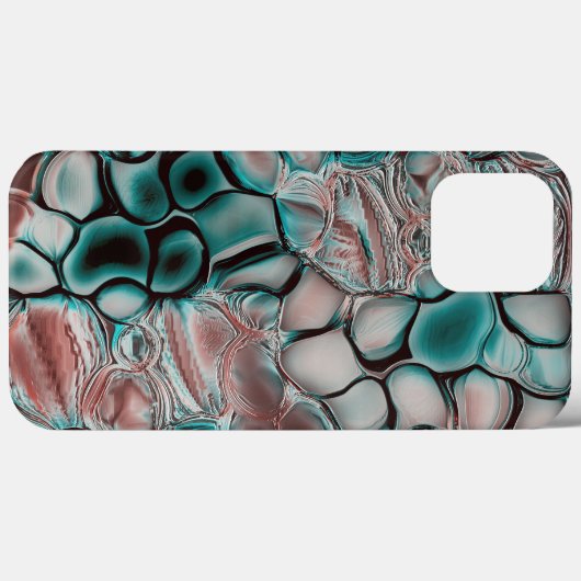 柔らかい光反射を持つ銅細胞にシアン化 Case-Mate iPhoneケース (裏面 (横))