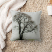 柔らかい冬の木 クッション (ブランケット)