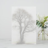 柔らかい冬の木 便箋 (スタンド正面)