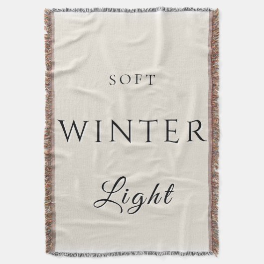 柔らかい冬光 スローブランケット (正面縦)