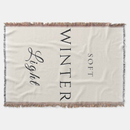 柔らかい冬光 スローブランケット