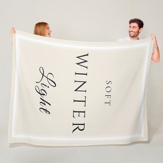 柔らかい冬光 フリースブランケット (インサイチュ)