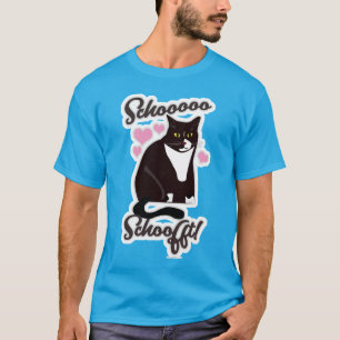 柔らかい可愛いペットの猫おもしろいラブスローガン Tシャツ