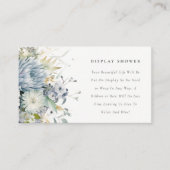 柔らかい吸汁性フローラディスプレイシャワー赤ちゃんシャワー エンクロージャーカード (正面)