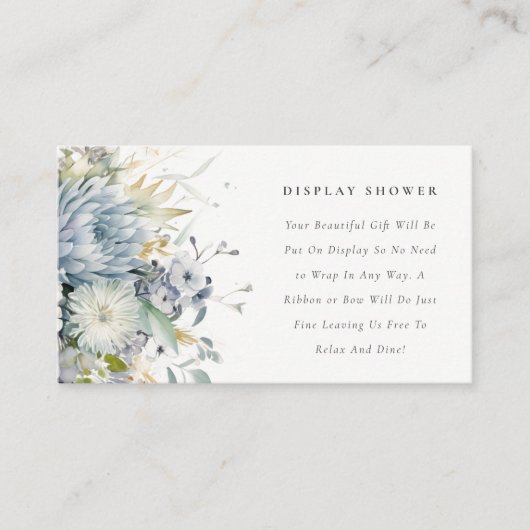 柔らかい吸汁性フローラディスプレイシャワー赤ちゃんシャワー エンクロージャーカード (正面)