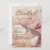 柔らかい夏のバラ、エレガントブライダルシャワー セーブザデート (正面)