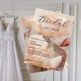 柔らかい夏のバラ、エレガントブライダルシャワー セーブザデート