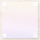 柔らかい夕日 ガラスコースター (裏面)