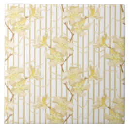 柔らかい夾竹花 タイル