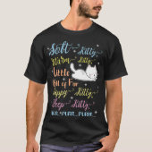 柔らかい子猫暖かい子猫小さなボールの毛皮の睡眠 Tシャツ (正面)