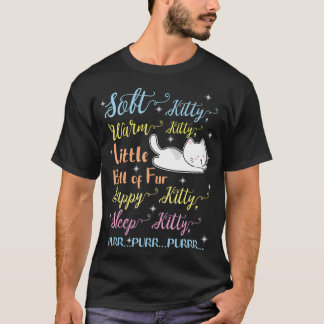 柔らかい子猫暖かい子猫小さなボールの毛皮の睡眠 Tシャツ