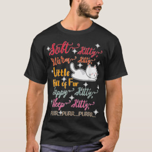 柔らかい子猫暖かい子猫毛皮のスリープキットの小さなボール Tシャツ