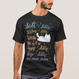 柔らかい子猫暖かい子猫毛皮のスリープキットの小さなボール Tシャツ