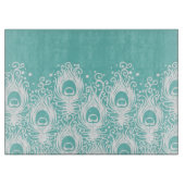 柔らかい孔雀の羽 カッティングボード (正面)