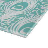 柔らかい孔雀の羽 カッティングボード (角)