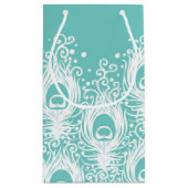 柔らかい孔雀の羽 スモールペーパーバッグ (裏面)