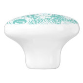 柔らかい孔雀の羽 セラミックノブ (側面)