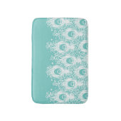 柔らかい孔雀の羽 バスマット (正面縦)