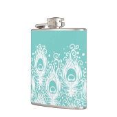 柔らかい孔雀の羽 フラスク (左)