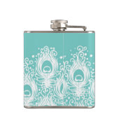 柔らかい孔雀の羽 フラスク (裏面)