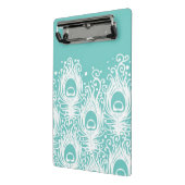 柔らかい孔雀の羽 ミニクリップボード (アングル2)