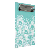 柔らかい孔雀の羽 ミニクリップボード (アングル)