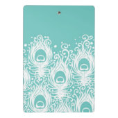 柔らかい孔雀の羽 ミニクリップボード (裏面)