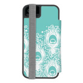 柔らかい孔雀の羽 INCIPIO iPhoneウォレットケース (フォリオ裏面)