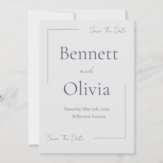 柔らかい季節の結婚式は日付を保存する セーブザデート (正面)