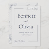 柔らかい季節の結婚式は日付を保存する セーブザデート (正面/裏面)