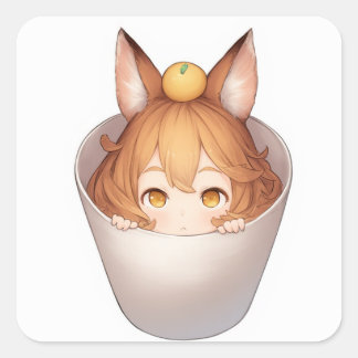 柔らかい平和な芸術 スクエアシール