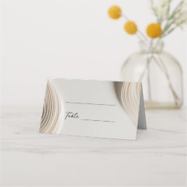 柔らかい彫刻されたアイボリー結婚の座席表 プレイスカード