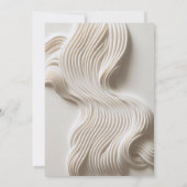 柔らかい彫刻抽象芸術流結婚れ 招待状 (裏面)