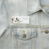 柔らかい微妙なカラー洗浄赤面ピンクフローラ束 名札 (インサイチュ)