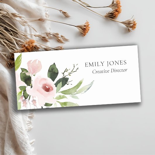 柔らかい微妙なカラー洗浄赤面ピンクフローラ束 名札