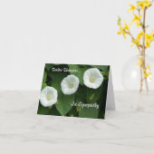 柔らかい思考の哀悼カード カード (黄色い花)