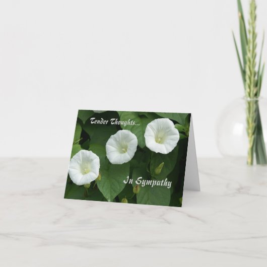 柔らかい思考の哀悼カード カード (正面)