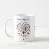 柔らかい手足で温かいハート – かわいい猫マグカップfor Pet Love コーヒーマグカップ (左)