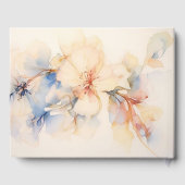 柔らかい抽象芸術ハナミズキの花 ゲストブック (裏面)