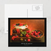 柔らかい果実を持つ静物生活 ポストカード (正面/裏面)