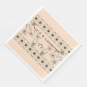 柔らかい桃と緑の装飾フローラ (コーナー)