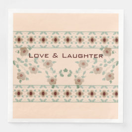 柔らかい桃と緑の装飾フローラ